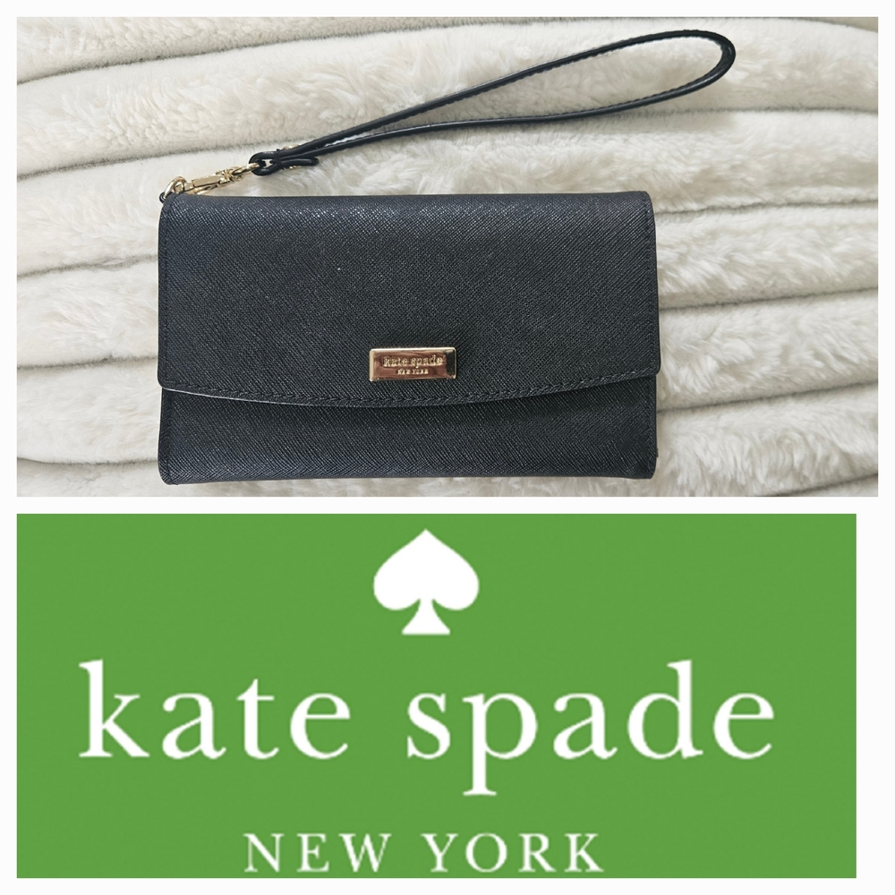 Kate Spade Black Wristlet Wallet